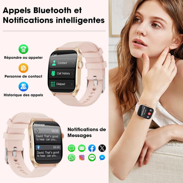 Thumbnail 1 de Montre 1,91" écran incurvé Bluetooth