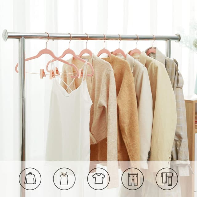 Thumbnail 2 de Songmics CRF14PK24 Perchas pantalones 24 unidades