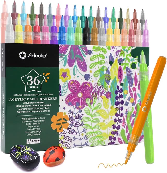 Thumbnail 6 de Artecho Acrylstifte 60 Farben 0,5–5 mm 🎨