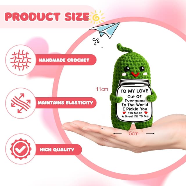 Thumbnail 1 de Wompolle Crochet Pickle Gift