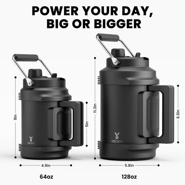 Thumbnail 6 de Meoky 128 oz Insulated Water Bottle