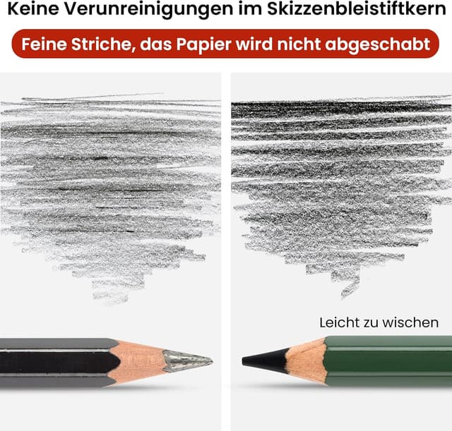 Thumbnail 3 de Zeichnungsset für Skizzen, 25 Bleistifte