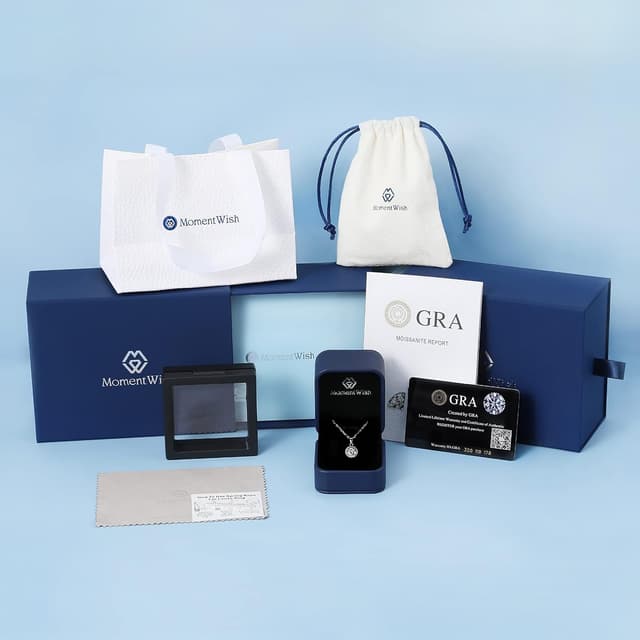 Thumbnail 6 de MomentWish moissanite necklace 1-2 carat