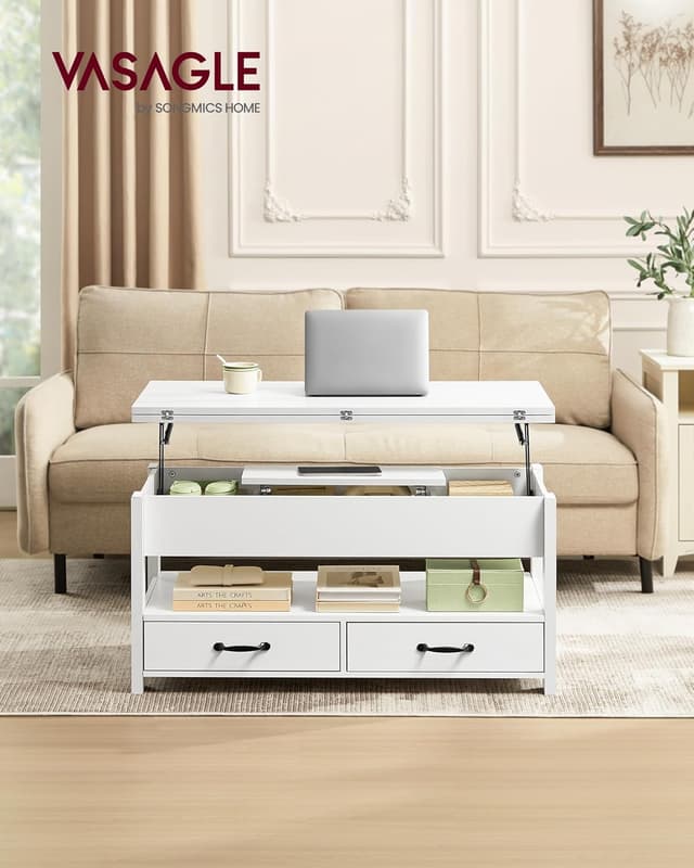 Thumbnail 1 de VASAGLE LCT254W02 table basse relevable 45min 🛋