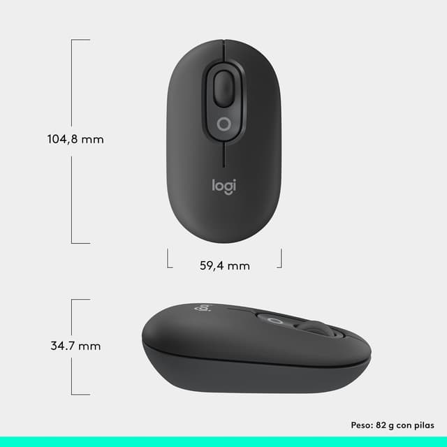 Thumbnail 6 de Logitech POP Mouse: Ratón Bluetooth portátil con fácil cambio 😊