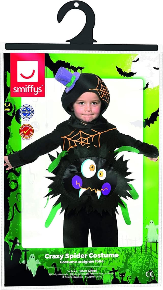 Thumbnail 3 de Smiffy's Costume Ragno Pazzo taglia 3-4 anni 🕷