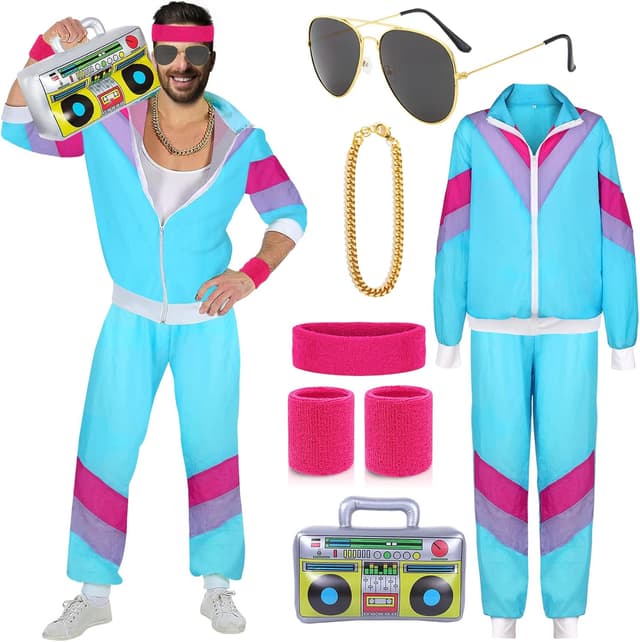 Imagen de YADODO 90er 80er Jahre Outfit Trainingsanzug L en OfertitasTOP