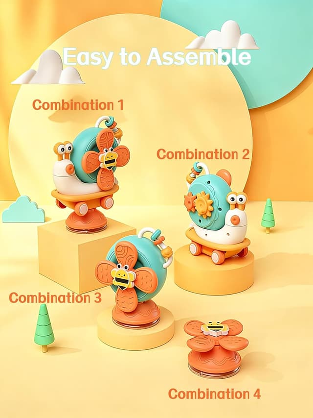 Detalle 2 de VORENUS Gioco Seggiolone Ventosa 6 mesi