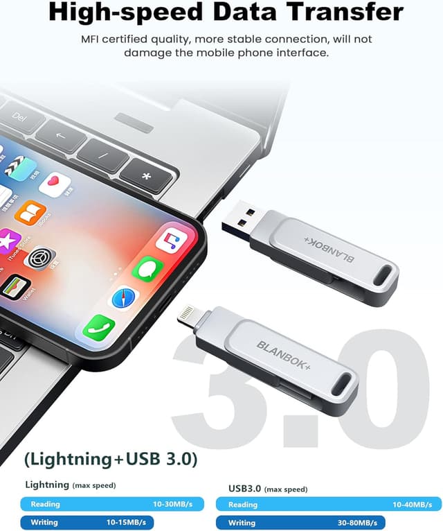 Thumbnail 4 de MFi Certified 256GB iPhone Flash Drive