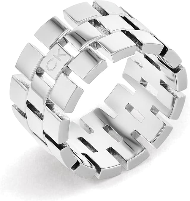 Detalle de Calvin Klein 35000324D anillo mujer colección Geometric 💍