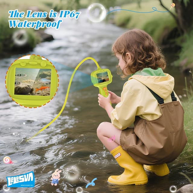 Detalle de Endoscopio per bambini con luce e telecamera a serpente (boroscopio) educativo STEM