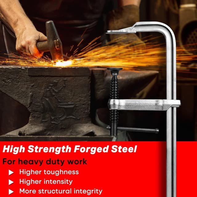 Thumbnail 3 de SHALL 12-Inch Bar Clamp set 450 lbs load limit 🛠