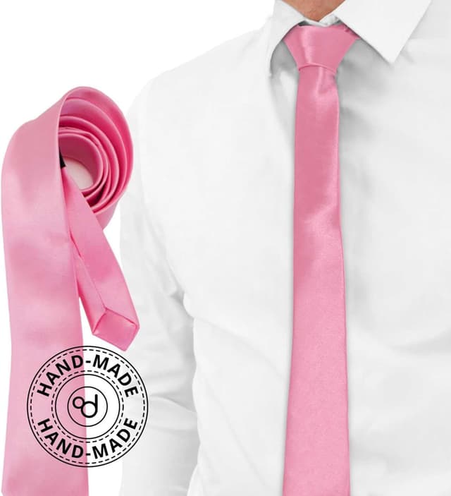 Detalle 2 de OcioDual Corbatas de Hombre Rosa Nº11 🎀 Estilo Elegante