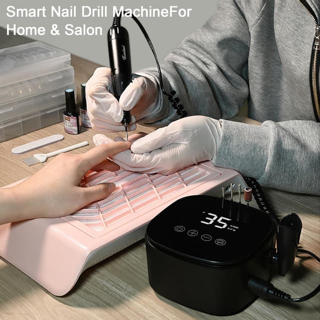 Thumbnail 1 de Enniewi Fresa per unghie professionale 35.000 RPM con display LED e controllo touch