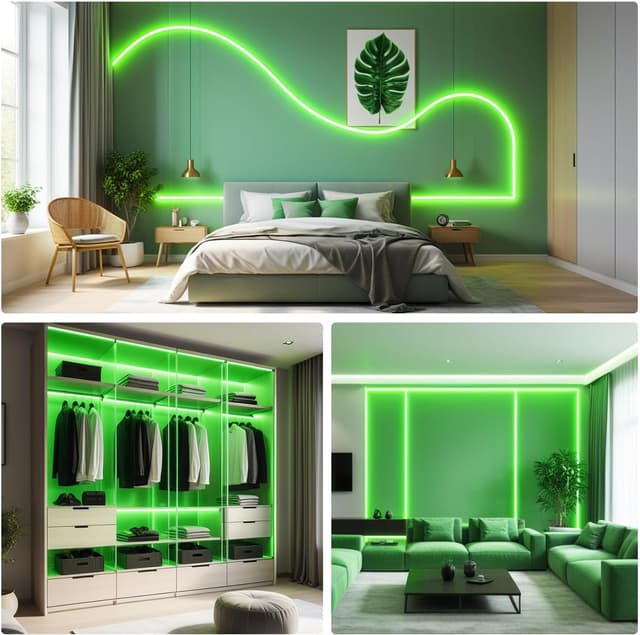 Thumbnail 4 de ShineBurky Led Strip 5M Verde Autoadhesiva IP65 🟢