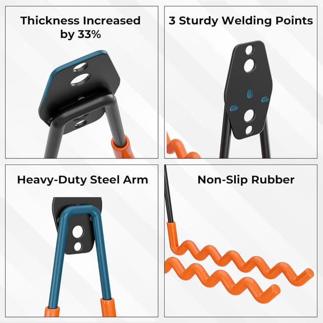 Detalle 2 de BONTEC garage hooks 16 pack, heavy duty