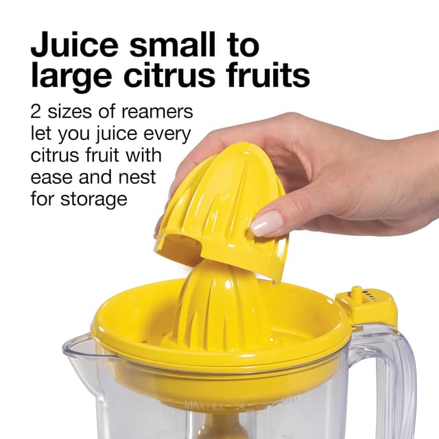 Detalle 2 de Proctor Silex Alex’s Lemonade Stand Electric Citrus Juicer Machine (Yellow, 34 oz) — 66341