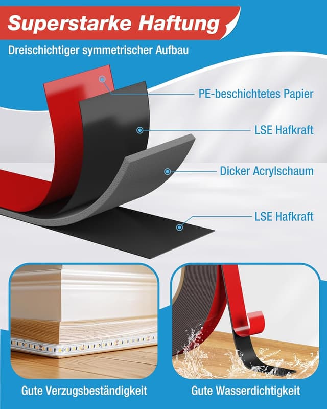 Detalle 2 de EMITEVER 6411 Doppelseitiges Klebeband 24 mm