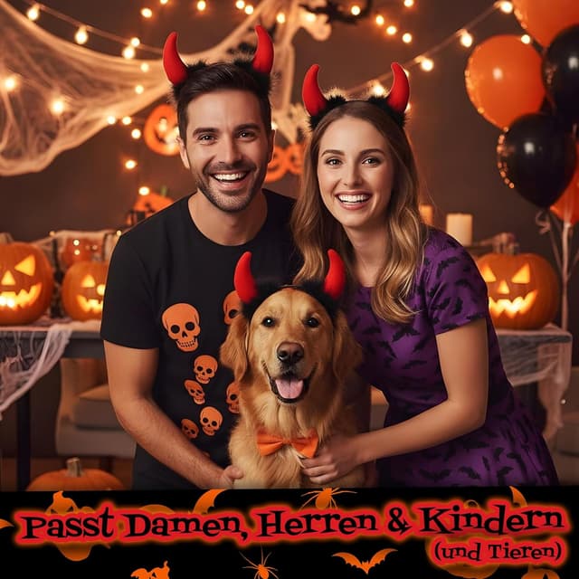 Thumbnail 5 de Hatstar Teufelshörner Haarreif Einheitsgröße 🎭