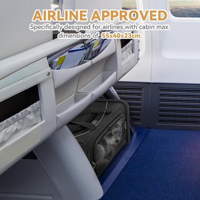 Detalle de Petsfit Hundetasche Flugzeug 55x40x23