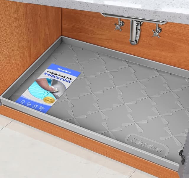 Imagen de SIKADEER 34" x 22" Under Sink Mat 🧽 en OfertitasTOP