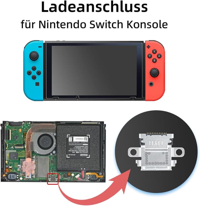 Detalle de Ersatz USB-C Ladebuchse für Switch