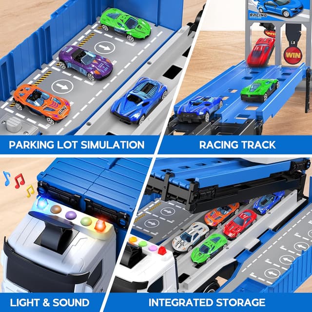Thumbnail 3 de Carrier Truck Foldable Race Track 3-Layer 🚚