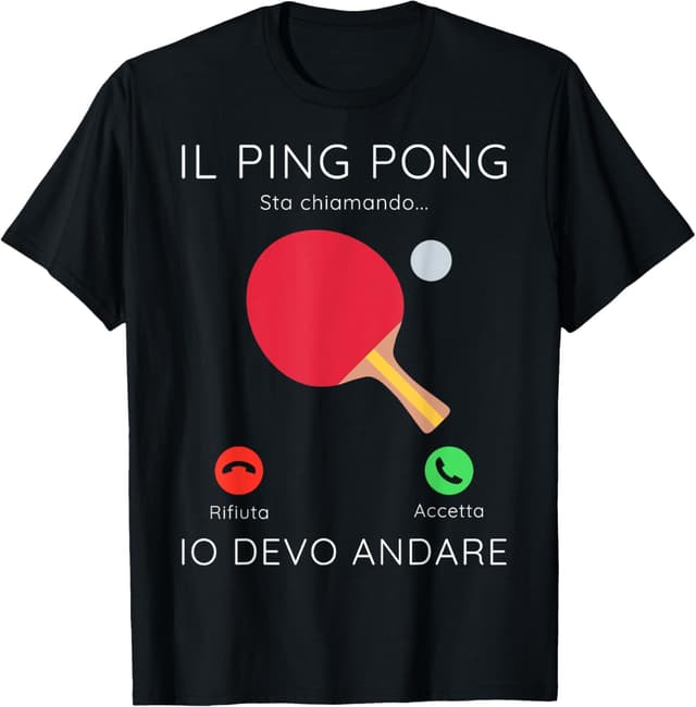 Detalle de Maglietta ping pong con frase divertente