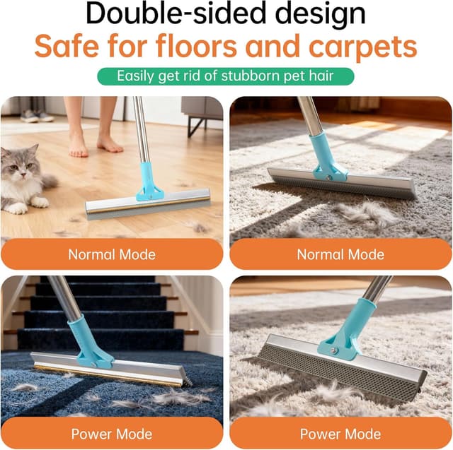 Thumbnail 4 de Halucky Carpet Rake 63" for Pet Hair