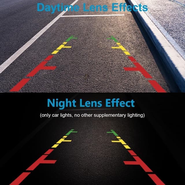 Detalle 2 de OBEST Caméra de recul voiture 1080P 12V-24V avec vision nocturne starlight, grand angle 170° et rotation 360°