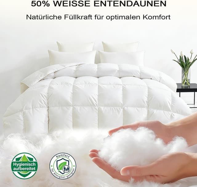 Thumbnail 1 de Ganzjahresdecke 135x200 cm Daunendecke 890 g