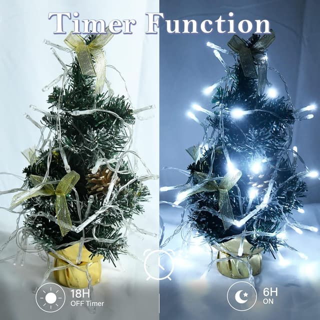 Detalle de Dalugo cool white fairy lights, 30 LEDs 3m