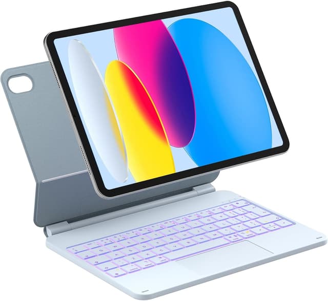 Detalle de Inateck Magnetic Keyboard Case for iPad 10th/11th Gen with Trackpad (KB09119-10) – Blue