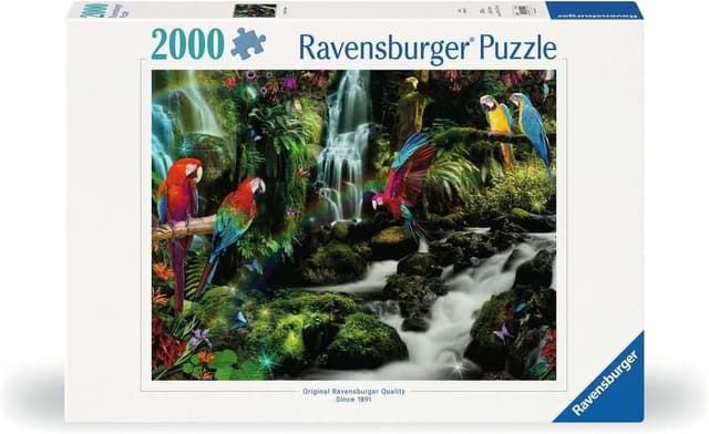 Detalle de Ravensburger Puzzle 2000 pièces adulte dès 14 ans – Le Paradis des perroquets (17111)