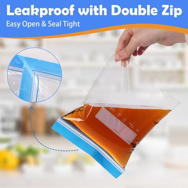Thumbnail 3 de Adtefon Freezer Bags 70 Pcs Food Storage Set