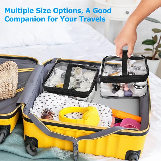 Thumbnail 6 de Aucuu Sac Maquillage Transparent Étanche 2 en 1 TSA