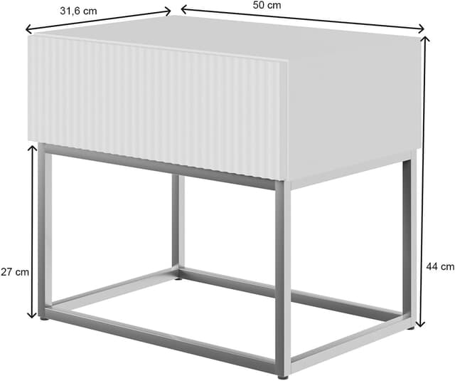 Thumbnail 2 de Veldio Nachttisch Beistellschrank 44 cm