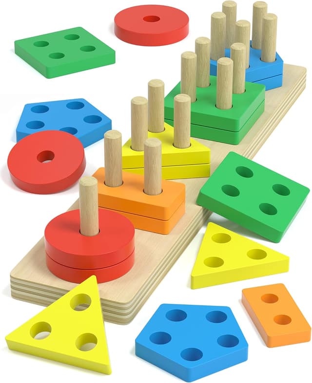 Thumbnail 6 de kecristv Montessori Shape Sorter 20-Piece