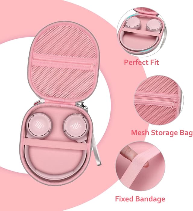 Detalle de XANAD Tasche für JBL Tune / Sony WH-CH Bluetooth-Kopfhörer (Rosa)