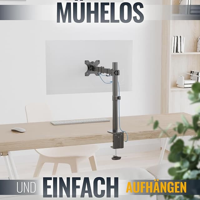 Detalle 2 de RICOO TS2711 Brazo Articulado Monitor Mesa Giratorio e Inclinable