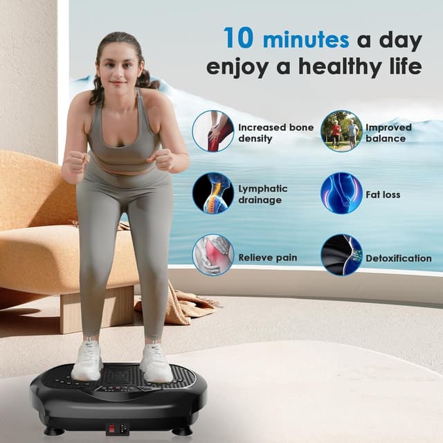 Thumbnail 1 de Natini Vibration Plate Exercise Machine 330 lb