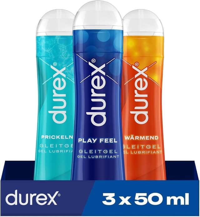 Detalle 2 de Durex Play Gleitgel Mixpack 3er Set 💧