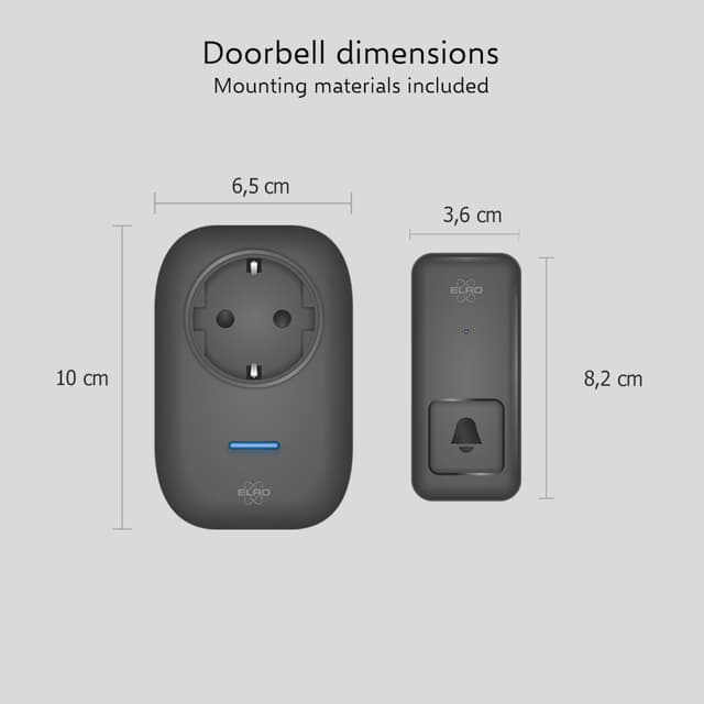 Thumbnail 2 de ELRO DB4000 Campanelli cinetici senza fili