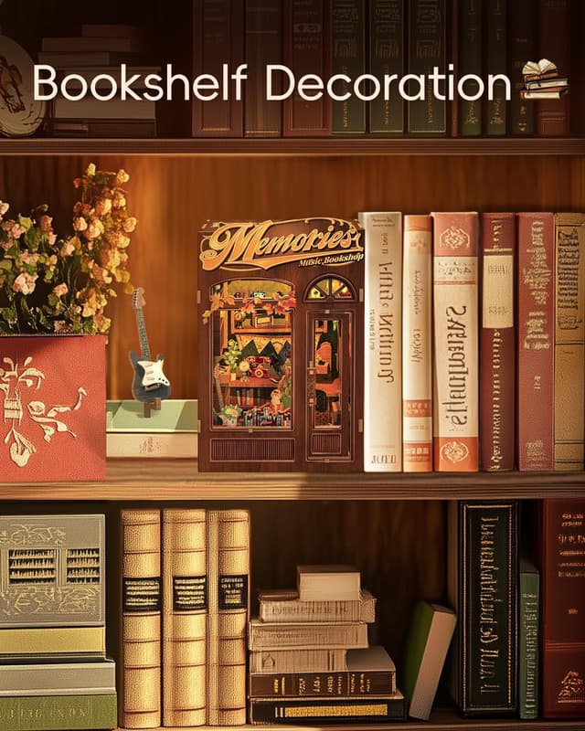 Thumbnail 1 de CUTEBEE Book Nook Kit puzzle 3D lumineux