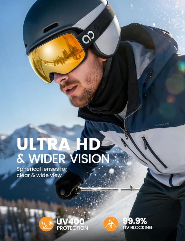 Thumbnail 1 de Lamicall Ski Goggles HD Spherical