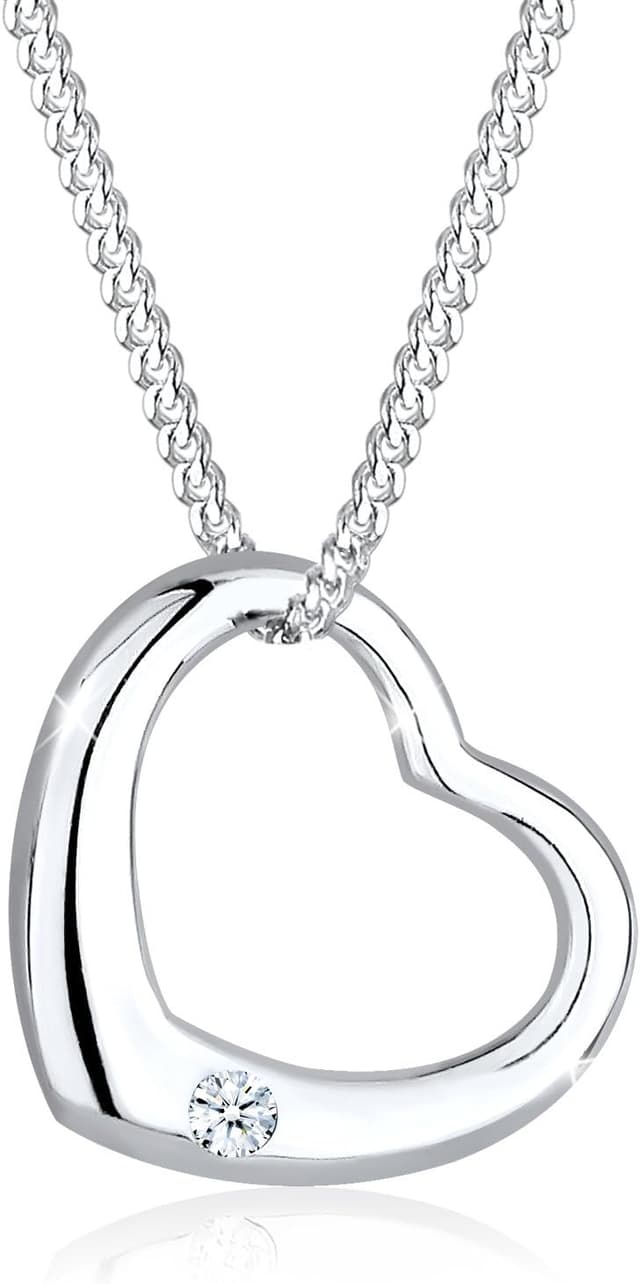 Detalle de Elli DIAMONDS Halskette Herz 0,03 ct.
