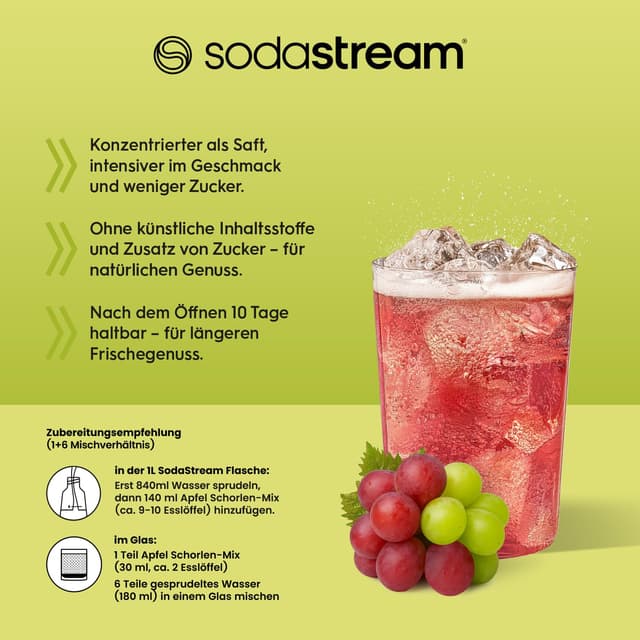 Thumbnail 5 de SodaStream Trauben Schorlen-Mix 500 ml 🥤