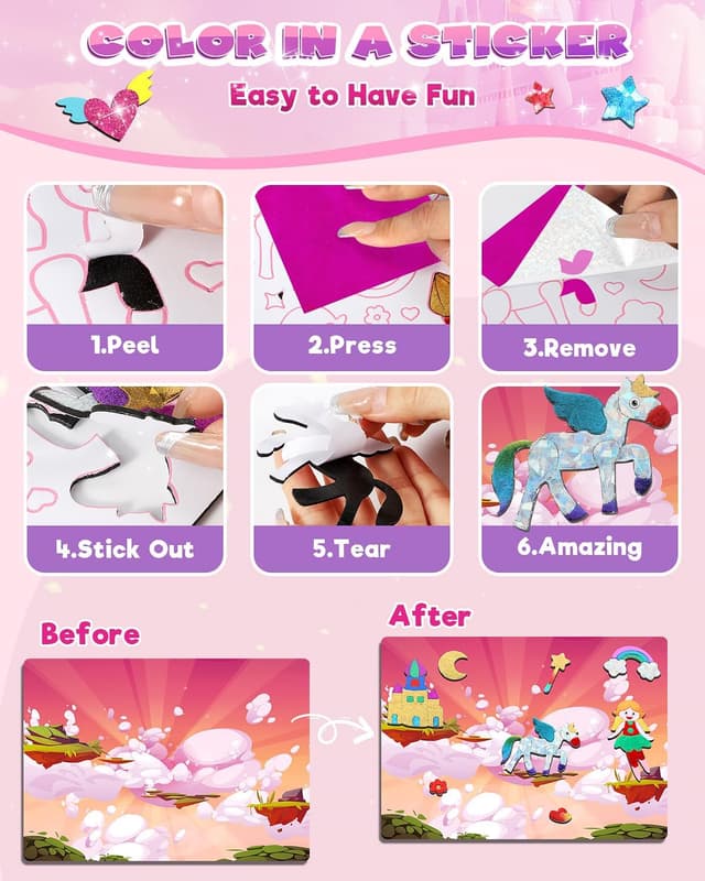 Thumbnail 1 de Baobrava Foil Art Kit for Kids