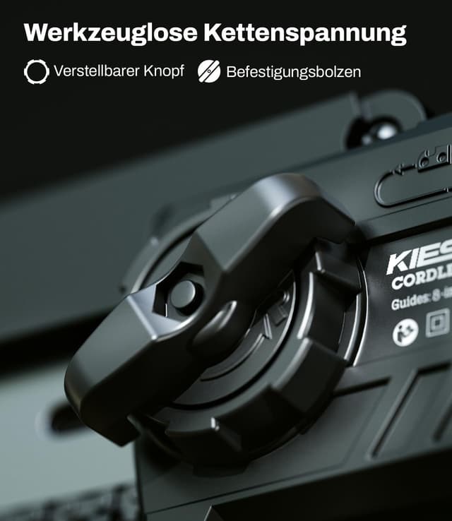 Detalle 1 de Mini Akku Kettensäge KIESBOHR CS001 20 cm