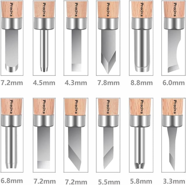 Thumbnail 2 de Preciva Outil de Gravure en Bois Kit 12 Pièces